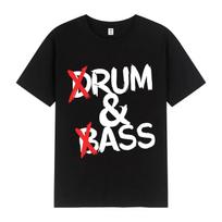 Funny Drum and Bass T Shirts Rum and Ass Lovers Jokes Short Sleeve Cotton Soft T-shirt Unisex Fashion Casual Tee Shirt Oversized S juoda