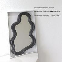 High Quality Cloud Shaped Makeup Mirror Wall-mounted Portable Standing Mirror Irregular Dressing Mirror Desk gray