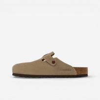 Birkenstock Boston Mink spalvos minkšto vidpadžio zomšiniai batai 42 balta