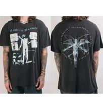 Gothic Top 1996 Marilyn Manson Antichrist Superstar Print Cotton T Shirt Graphic Sleeve Unisex Men Women Daily Wear Cool Top 4XL