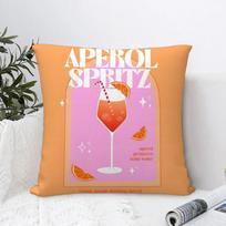 Home Decor Aperol Spritz Themed Decorative Pillow Covers Pattern Cushion Cover Suitable For Sofa Bedroom Car Pillow Cover 30x30cm