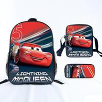 Žaibas Makvynas Pradinės mokyklos kuprinė Berniukams Lengva Vaikų Kuprinė Laisvalaikio Kuprinė Portfelis Pieštukinė pencil case