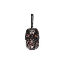 Creative Personality Skull Handbag Novelty Cyberpunk Shoulder Oblique Span Bag standard bronza