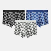 MiiOW 3vnt Modal vyriški apatiniai AAA Antibakteriniai Oversized languoti apatiniai Bokso šortai L-4XL XXL gray