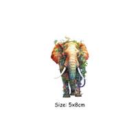 Iron-On Transfers Creative Elephant Clothes Stickers Hoodies T-Shirt Heat Press Appliqued Diy Parches Ropa 3D Sticker Patch