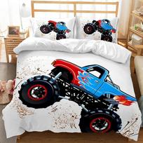 150x200 Vaikų patalynės komplektas Automobiliai, Lėktuvai, Sunkvežimiai Pataliynė Pataliynės komplektai Animacinis Dvigulis Pilnas Namų Antklodės užvalkalas Patalynės komplektai Berniukui 70x133cm 2pcs black
