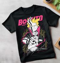 Boruto T-shirt anime Uzumaki Naruto Naruto Anime Manga Black Shirt Size S-4xl XL gray