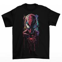 Spiderman Paint Splatter T-Shirt Unisex Cotton Adult Venom Halloween Horror Fall 2XL