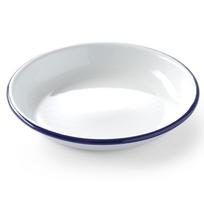 Deep plate, enameled white, diameter 180mm, Hendi 621240