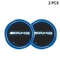 2 vnt. LED apšviestas automobilio puodelio padėkliukas Automobilio interjero atmosferos apšvietimo padėkliukas Mercedes Benz C260 W204 W205 W211 W212 W190