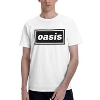 Mens Women British Oasis Band T Shirts Cotton Tees Beach Y2K Casual Short Sleeve T Shirt Crewneck Harajuku Design Tee Shirt S