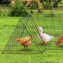 Chicken Tunnels, 157.5 x 39.4 x 24.2 inch(LxWxH) Chicken Tunnels for Yard, Portable Chicken Tunnels for Outside with Corner Frames, Chicken Coop Run,