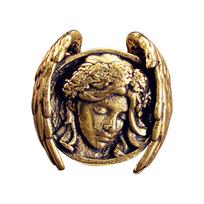 Decorative Goddess Pendant Paracord Lanyard Charm Copper Metal Decorative Keyring Bead Accessories for Tactical Gear