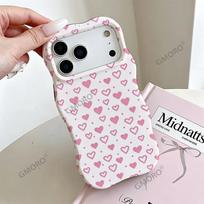 Pink polka dot love wave film 2-in-1 mobile phone case iPhone13 creative anti-drop protective case Apple 17 iPhone17