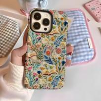 ins popular imitation embroidered mobile phone case Apple 17pm mobile phone case iPhone16Pro film two-in-one 15 iPhone17
