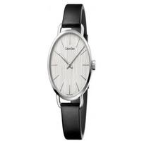 CALVIN KLEIN laikrodis kvarcinis mechanizmas odinis dirželis 41 mm baltas ciferblatas vyriškas laikrodis 30 metrų atsparus vandeniui K7B211C6 kvarcas