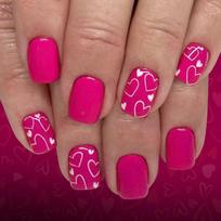 24Pcs Press On Nail French Manicure Set Artificial Nail For Valentine Party Women Girl Decoration Easy To Apply 1