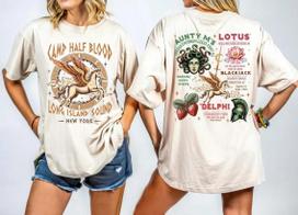Percy Jackson And Olympians Camp Half Blood T-Shirt Sand Double-Sided S-5XL S
