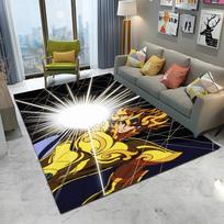 Retro Saint Seiya Anime animacinių filmų kiliminis kilimėlis, skirtas namų svetainei, miegamojo sofai, durų kilimėlio dekoravimui, vaikų žaidimo zonos kilimėliui, neslystantis grindų kilimėlis 40cm x 60cm