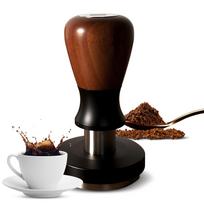 58.35mm Coffee Tamper 30lbs Constant Pressure Double Spring Self Adjustable Depth Impact Espresso juoda