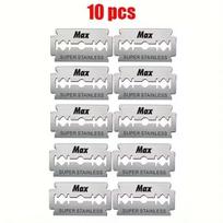 10/50/100 PCS Stainless Steel Razor Blade Old-fashioned Manual Double-sided Razor Blade Hairdressing Barber Shop Tools
