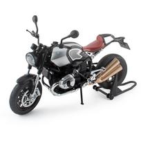 1/9 BMW R NINE T Lydinio Kruizo Sportinis Motociklo Modelis Metalinis Liejimo Žaislas Klasikinis Gatvės Lenktynių Motociklo Modelis Garsas Šviesa Vaikų Dovana juoda