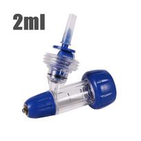 2/5/10ml Automatinis veterinarinis nuolatinis švirkštas Gyvūno reguliuojamas vakcinos purkštuvas galvijams Avims Karvėms Injekcijos įrankis gray