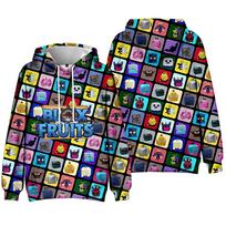 ROBLOX Anime Hoodie Student Sweatshirt Long Sleeve Men Women Blox Fruits Hoodies Harajuku Streetwear Pullovers Fashion Clothes XS