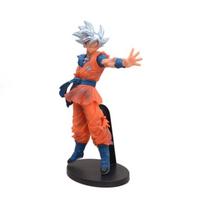 Anime Dragon Ball Silver Hair Son Goku Figure Self-Careful Kungfu Budokai Reach Vegeta Action Figure Model Boxed 24CM PVC With box