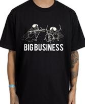 Big Business grupės marškinėliai juodi Trumpomis rankovėmis Visų dydžių S iki 5xl XY424 Unisex marškinėliai XXXXL