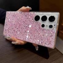 Luxury Bling Glitter Sequins Case For Samsung Galaxy S25 S24 Ultra S23 S22 S21 Plus S20 FE Note 20 A55 A54 A35 A16 Soft Cover Galaxy A72 5G gray