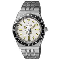 Q TIMEX Laikrodis Kvarcinis 5 ATM Atsparus vandeniui Mineralinis stiklas Baltas ciferblatas TW2W70600 Unisex [TIMEX] [Autentiškas] balta