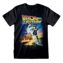 Back To The Future Unisex Adult Poster T-Shirt S juoda