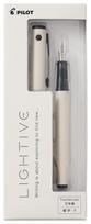 Pilot Lightive Fountain Fine PFLT1OWF Pen, Nib, Off-White,