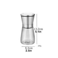 Salt Shaker Pepper Mill Set 6.3*19cm(2.5*7.5in)/6.3*132.cm(2.5*5.1in) 180ml