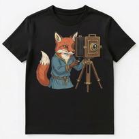Photographer Fox Capturing Moments Analog Photography Unisex T-shirt Tops Tees Unisex M