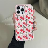 Pink bow cherry iPhone apple 11/12/13/14/15/16/17PROMAX cute phone case iPhone X/XS