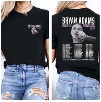 Bryan Adams Roll With The Punches Tour 2026 Double Sided Unisex T-Shirt XXXL