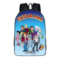 Futurama pradinės ir vidurinės mokyklos kuprinė Didelės talpos Daugiasluoksnė Daugiafunkcinė Kuprinė Lauko Kelioninė Kuprinė brown