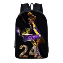 Nba Kobe Primary And Secondary School School Bag, Boys And Girls Backpack, Double Pull Head Large Capacity Backpack