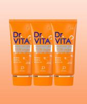 [Free 3-Piece Trial Samples] Triple-Function Vitamin Sun Cream (Whitening, Anti-Wrinkle, UV Protection) x 3