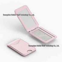 MagSafe-Compatible Magnetic Mirror Card Holder & 180° Phone Stand Strong Magnetic Holder (No Mirror Deformation) šviesiai rausvos spalvos