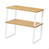 Pantry Storage Shelves Rack Kitchen Counter Holder Cabinet Organizer Shelf for beige