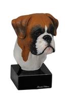 Bokseris, Vokiečių bokseris II - tapyta figūrėlė, statulėlė, figūrėlė, pagaminta menininko, prekės ženklas Art-Dog