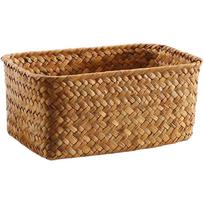 Konteinerių laikymo dėžės krepšelis Namų dekoras Jūros žolių austi jūros dumbliai Stalinis organizatorius 21.00X15.00X10.00CM