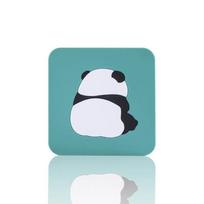 3mm thick silicone insulation pad, high temperature resistant, drip adhesive, anti slip coaster, 3D soft rubber animal meal mat, white