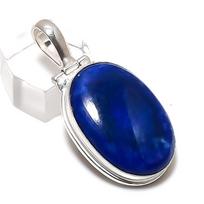Natūralus Lapis Lazuli Brangakmenis 925 Sterlinginio Sidabro Papuošalo Pakabukas 1,81  O1w35 white