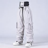 Slidinėjimo kelnės moterims ir vyrams, lauko, žieminės, šiltos, izoliuotos, neperšlampamos, neperpučiamos, slidinėjimo kelnės, unisex, kvėpuojančios, sportinės, treniruotėms, snieglenčių, sniego kelnės S