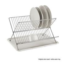 Nordic Style Foldable Kitchen Dish Drying Rack sidabras