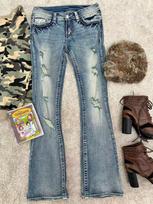 Tall Girl Low Waist Ripped Micro Flare Jeans - Slim Fit Summer Pants XL